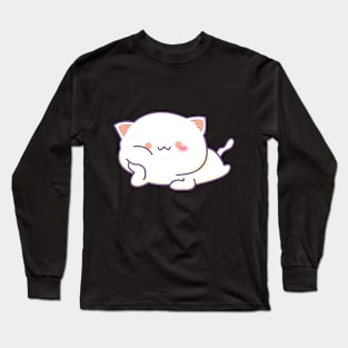 Cute cat staring Long Sleeve T-Shirt